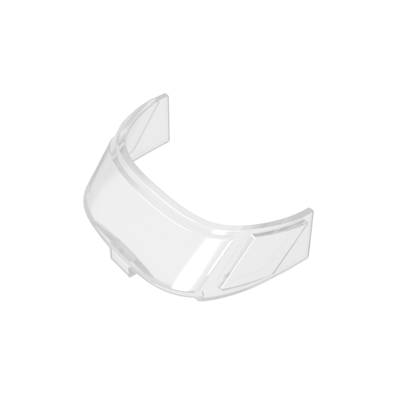 87612 | Glass for Aircraft Fuselage Curved Forward 6 x 10 Top with 3 Window Panes