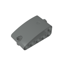 80285 | Technical Panel Curved 2 x 5 x 3 Double Modified L-Shape Quarter Ellipse Thick