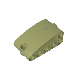 80285 | Technical Panel Curved 2 x 5 x 3 Double Modified L-Shape Quarter Ellipse Thick