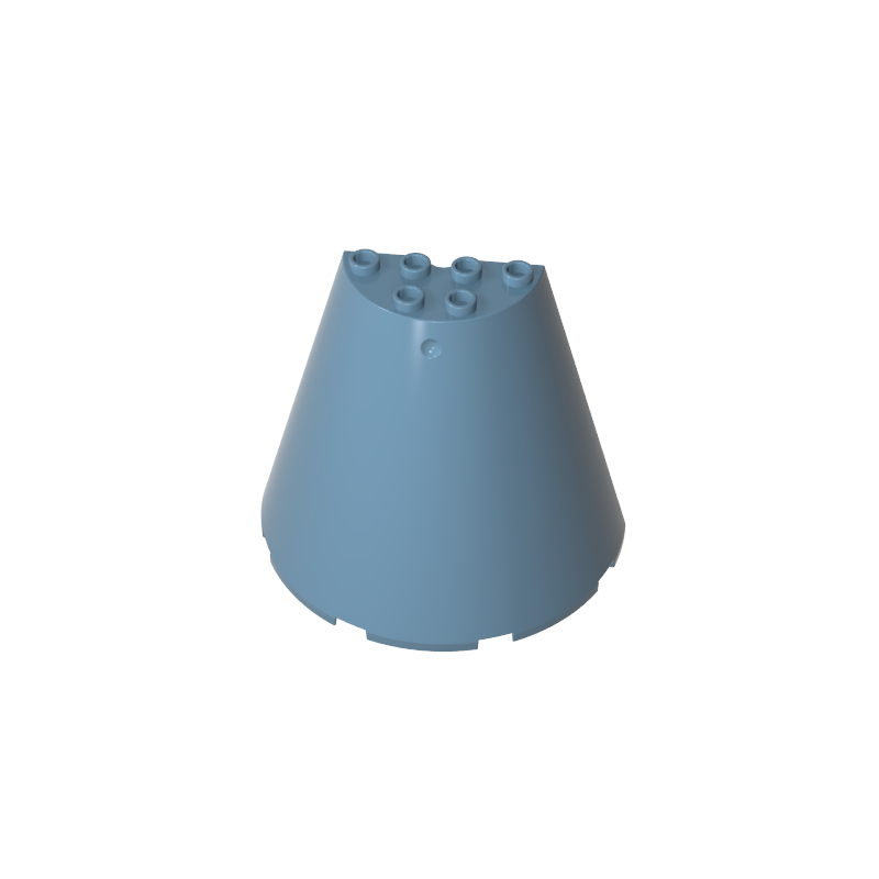 48310 | Cone Half 8 x 4 x 6