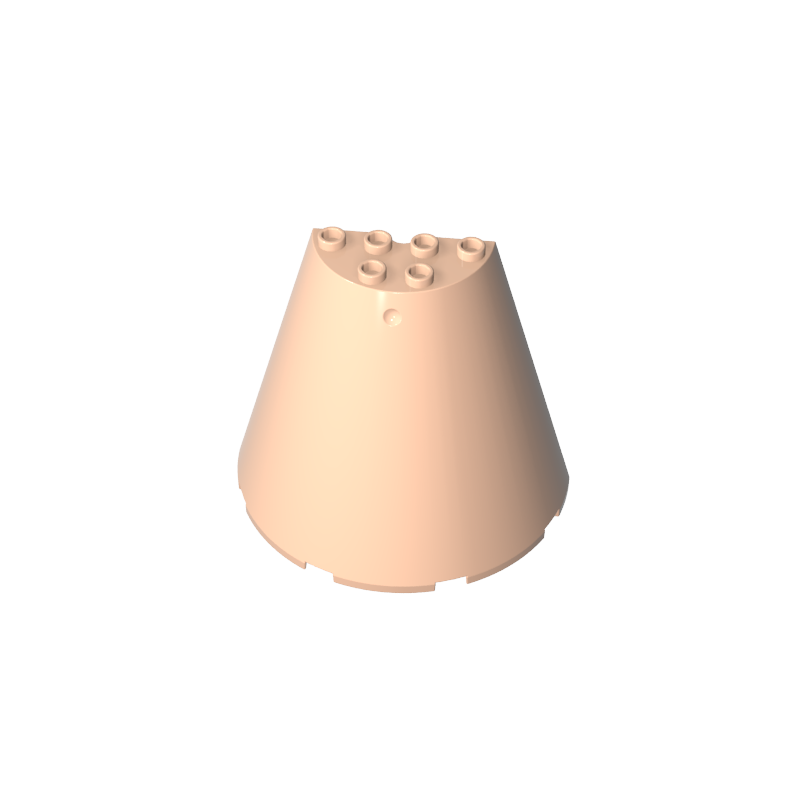 48310 | Cone Half 8 x 4 x 6