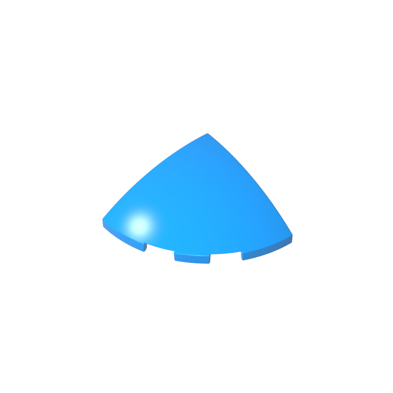 76797 | Slope, Curved 3 x 3 Corner Round