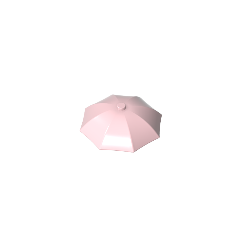4094b | Utensil Umbrella Top with No Bottom Flaps, 6 x 6 with Top Stud