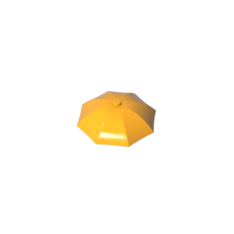 4094b | Utensil Umbrella Top with No Bottom Flaps, 6 x 6 with Top Stud