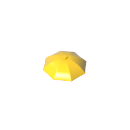 4094b | Utensil Umbrella Top with No Bottom Flaps, 6 x 6 with Top Stud
