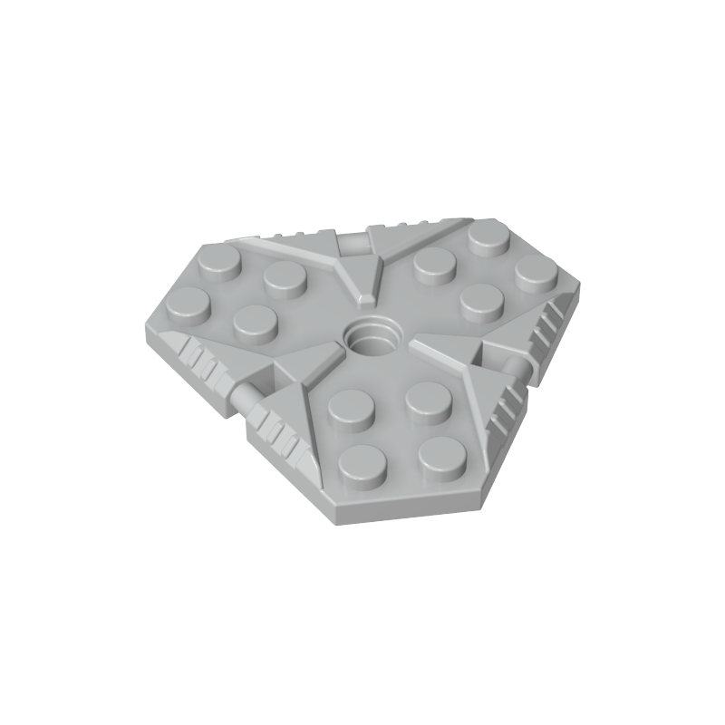 27255 | Plate, Modified 6 x 6 Hexagonal with Pin Hole
