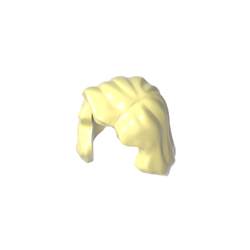 85974 | Hair Female Mid-Length with Part over Right Shoulder