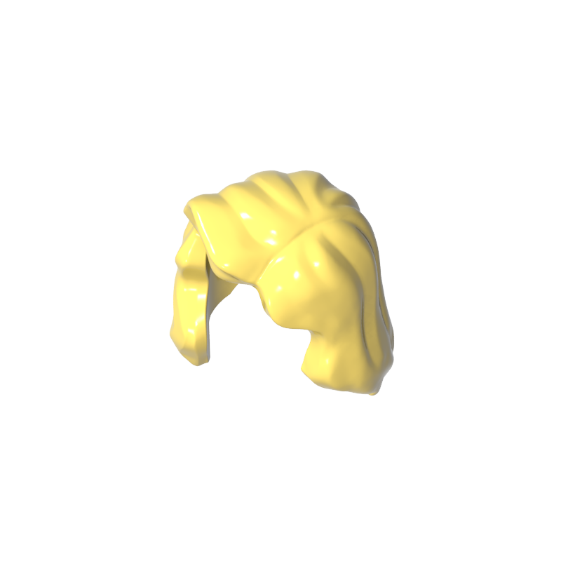 85974 | Hair Female Mid-Length with Part over Right Shoulder