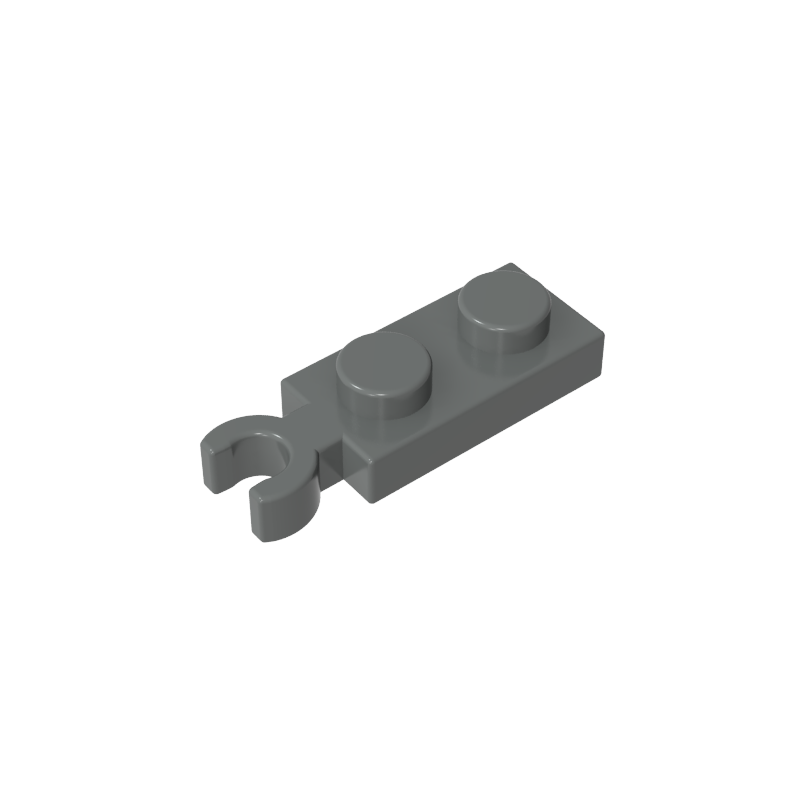 78256 | Plate, Modified 1 x 2 with Clip on End (Vertical Grip)