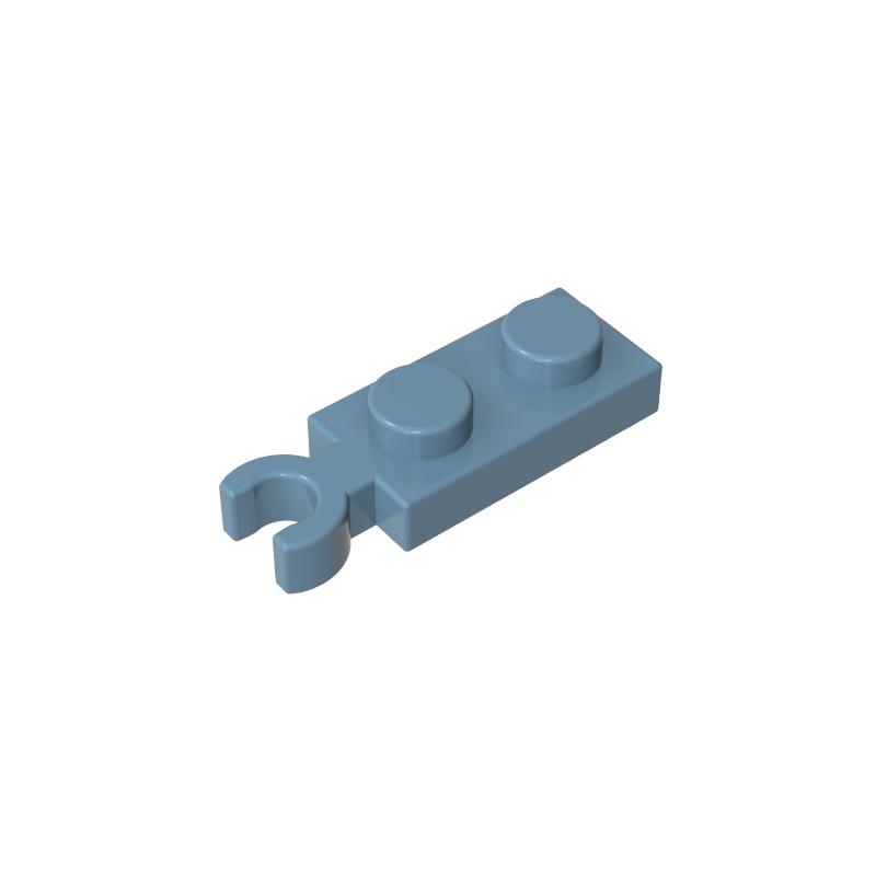 78256 | Plate, Modified 1 x 2 with Clip on End (Vertical Grip)
