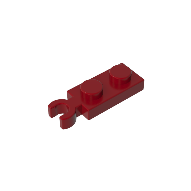 78256 | Plate, Modified 1 x 2 with Clip on End (Vertical Grip)