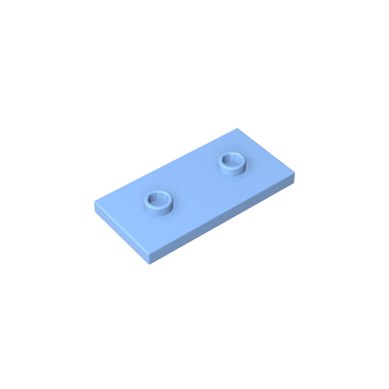 65509 | Plate, Modified 2 x 4 with 2 Studs (Double Jumper)