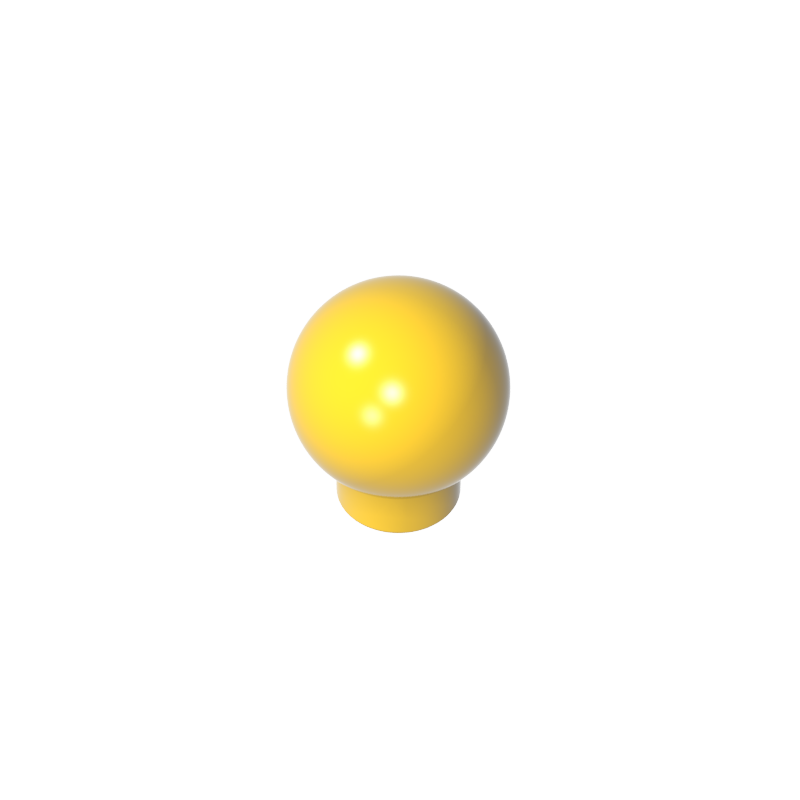 33176 | Brick, Round 1 x 1 with Ball (Finial)