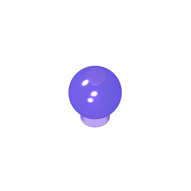 33176 | Brick, Round 1 x 1 with Ball (Finial)