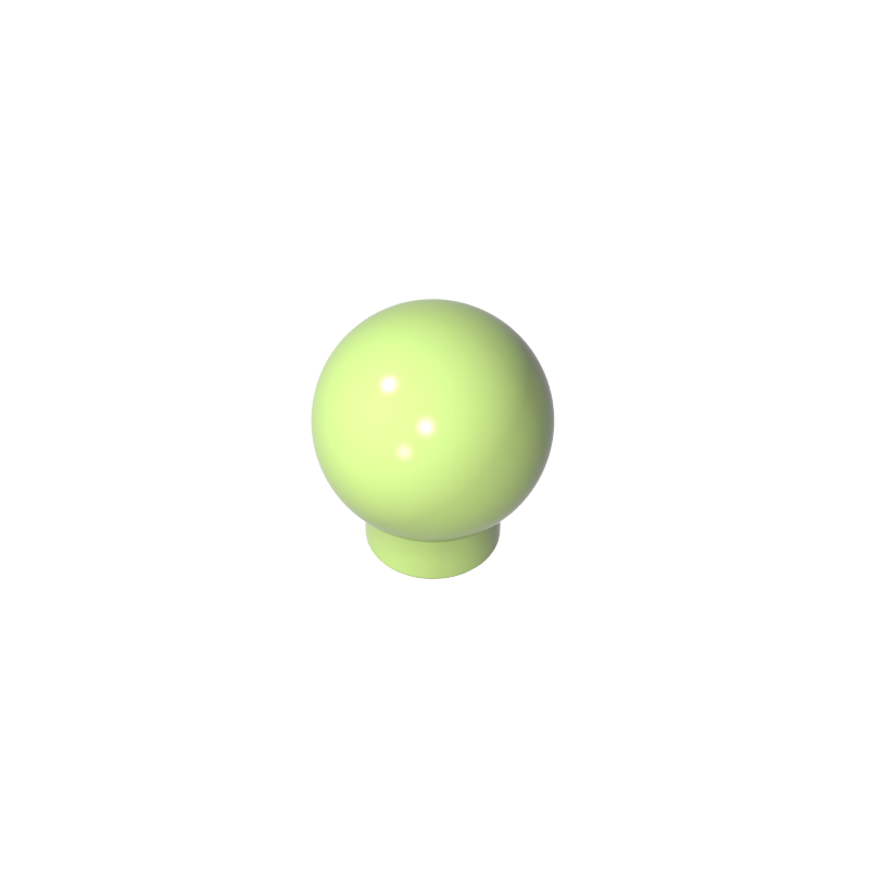 33176 | Brick, Round 1 x 1 with Ball (Finial)