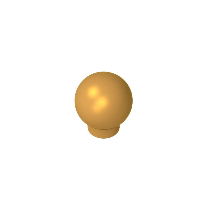 33176 | Brick, Round 1 x 1 with Ball (Finial)