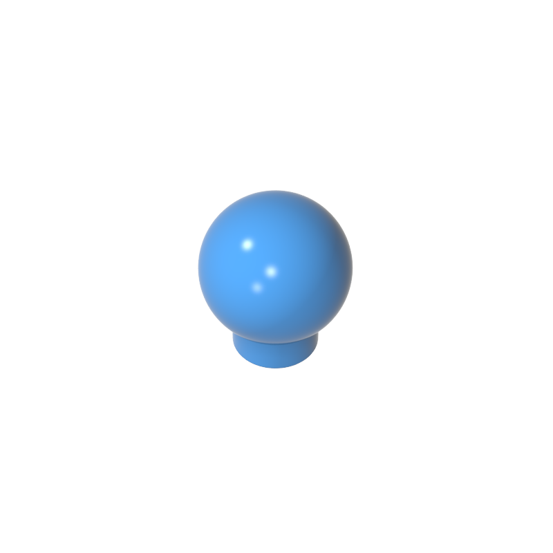33176 | Brick, Round 1 x 1 with Ball (Finial)