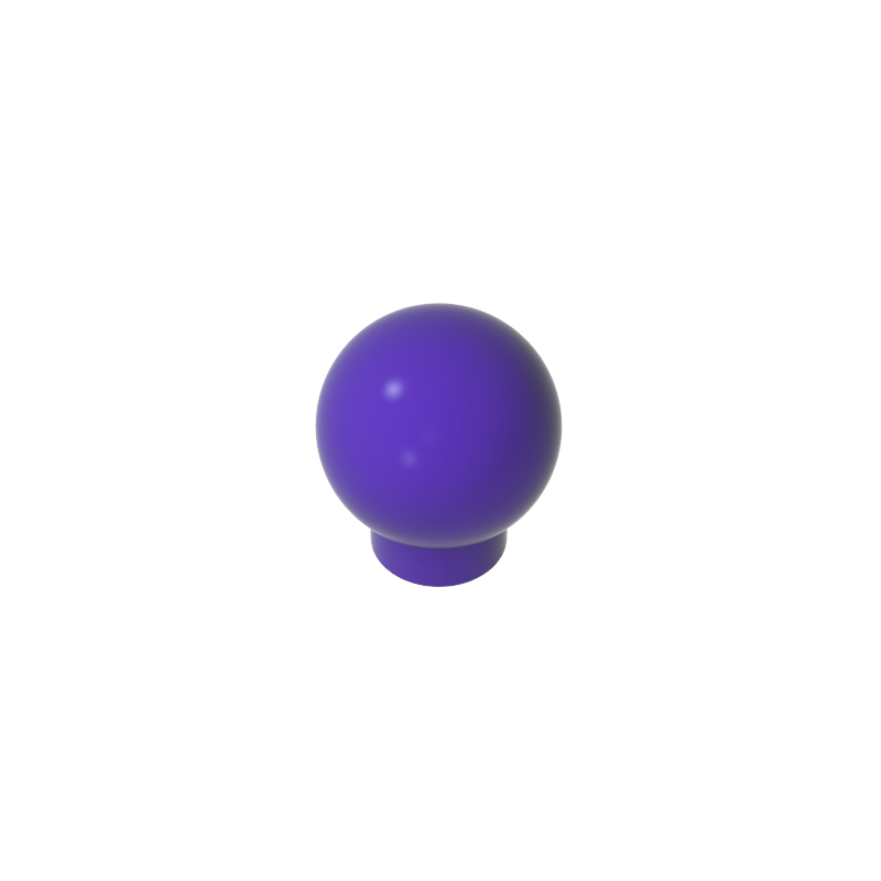 33176 | Brick, Round 1 x 1 with Ball (Finial)