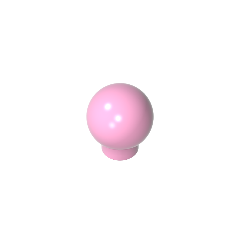 33176 | Brick, Round 1 x 1 with Ball (Finial)