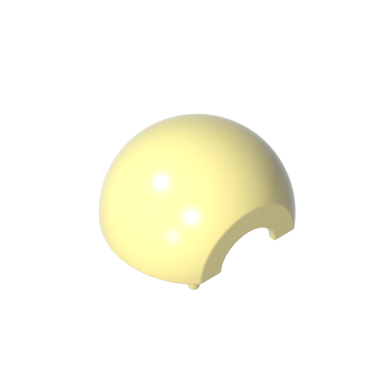 61287 | Cylinder Hemisphere 2 x 2 with Cutout