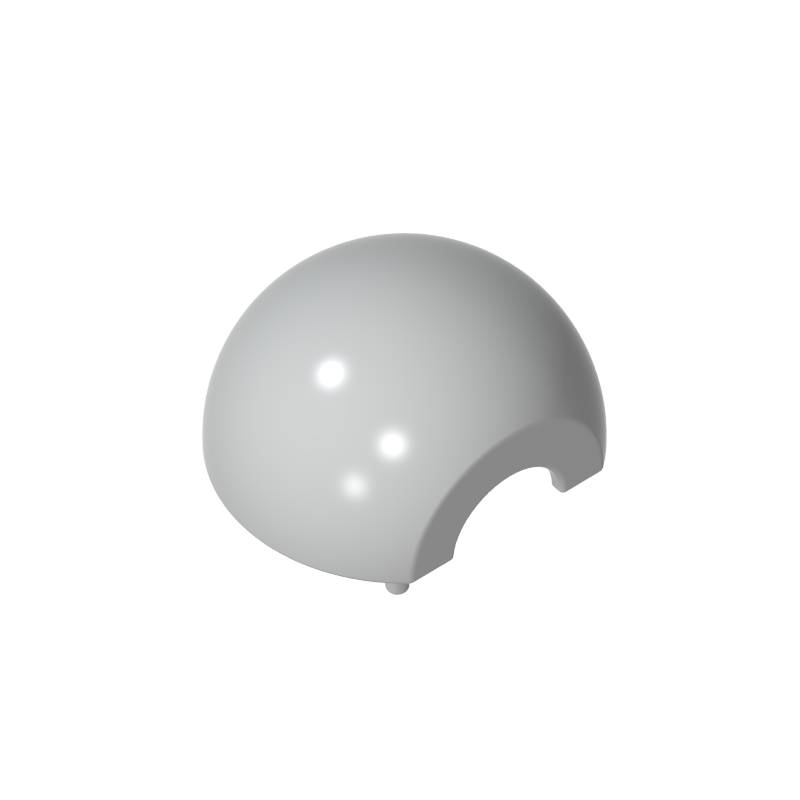61287 | Cylinder Hemisphere 2 x 2 with Cutout
