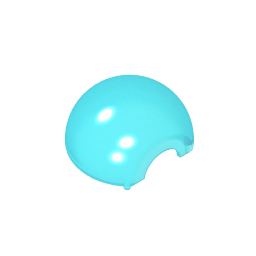 61287 | Cylinder Hemisphere 2 x 2 with Cutout