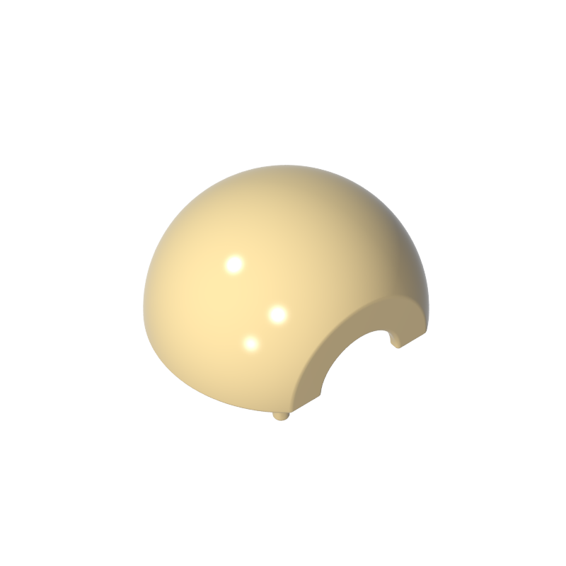 61287 | Cylinder Hemisphere 2 x 2 with Cutout