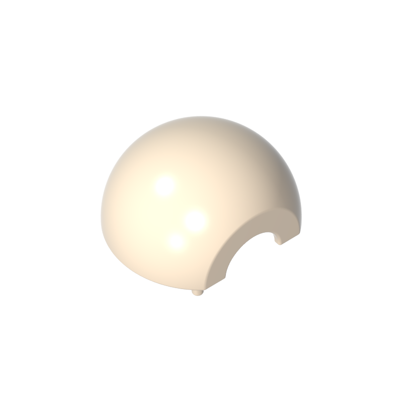 61287 | Cylinder Hemisphere 2 x 2 with Cutout