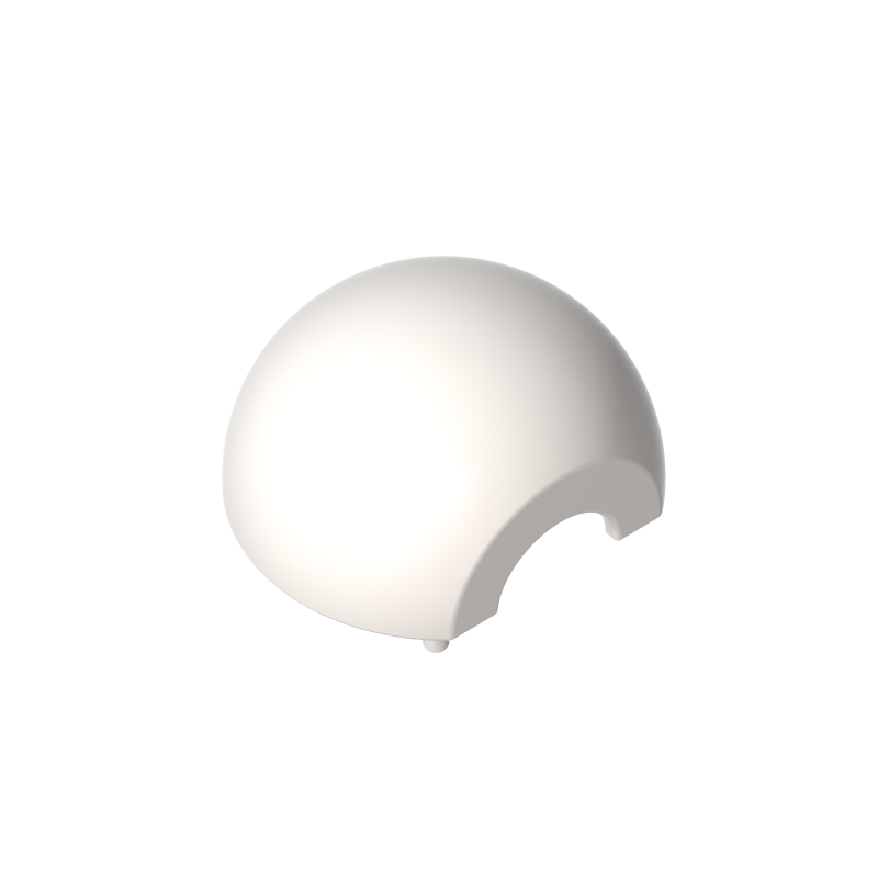61287 | Cylinder Hemisphere 2 x 2 with Cutout