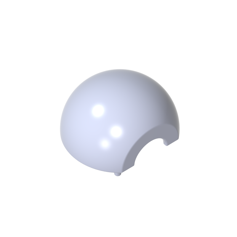61287 | Cylinder Hemisphere 2 x 2 with Cutout