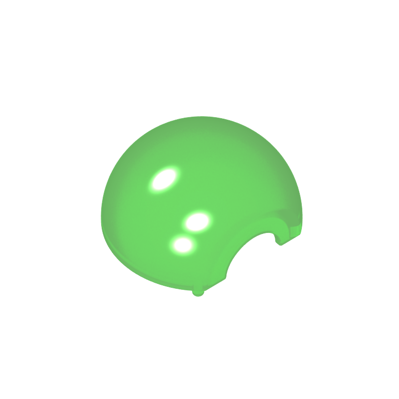 61287 | Cylinder Hemisphere 2 x 2 with Cutout