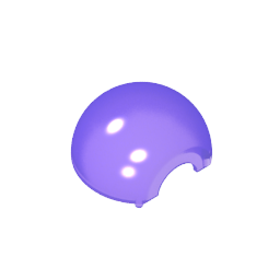 61287 | Cylinder Hemisphere 2 x 2 with Cutout