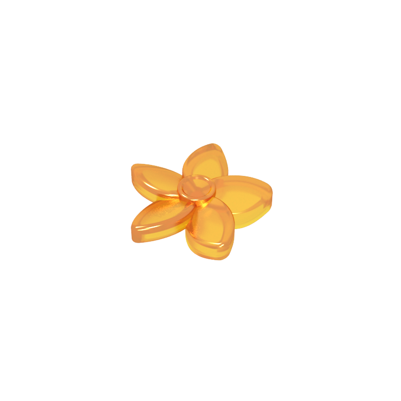 18853 | Friends Accessories Hair Decoration, Flower with Pointed Petals and Small Pin