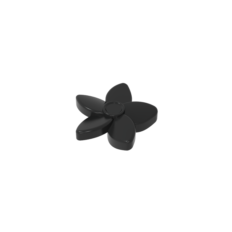 18853 | Friends Accessories Hair Decoration, Flower with Pointed Petals and Small Pin