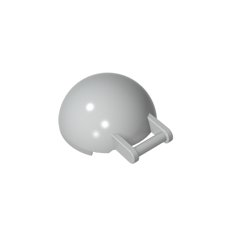 18990 | Windscreen 4 x 4 x 1 2/3 Canopy Half Sphere with Bar Handle