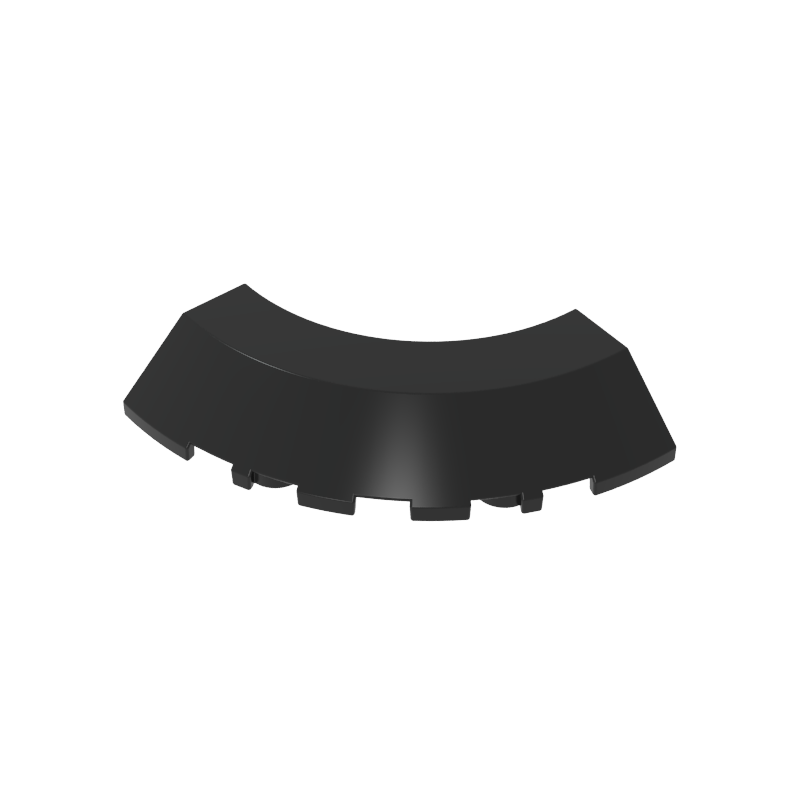 76795 | Brick, Round Corner 5 x 5 with Slope 45 Edge without Studs