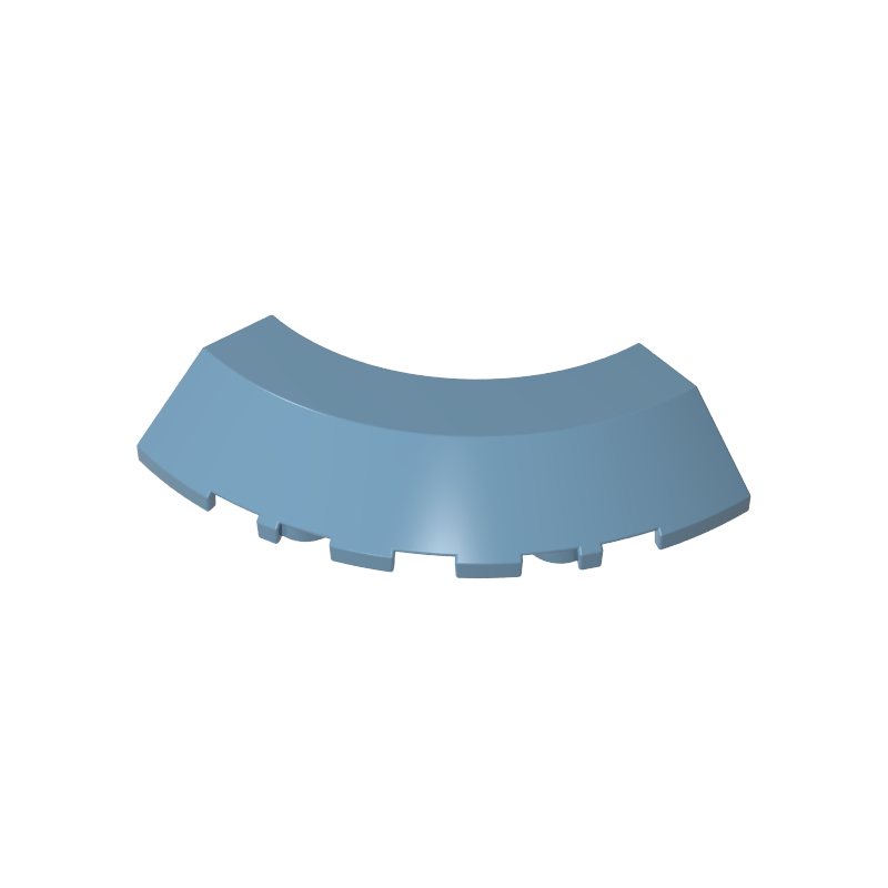76795 | Brick, Round Corner 5 x 5 with Slope 45 Edge without Studs