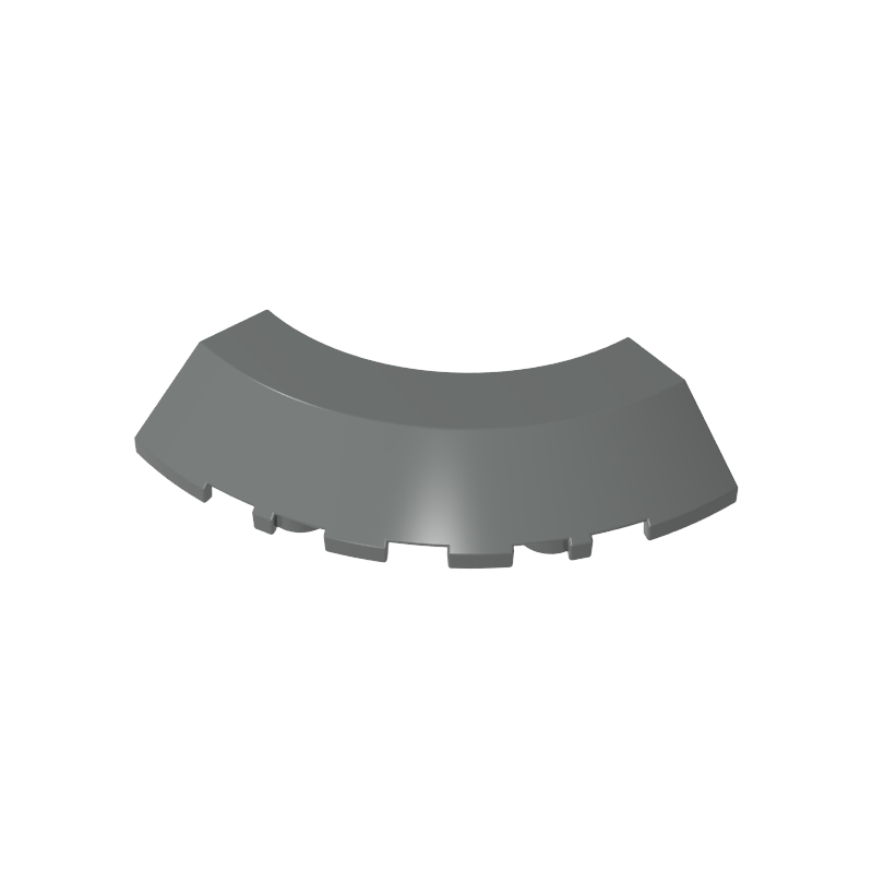 76795 | Brick, Round Corner 5 x 5 with Slope 45 Edge without Studs