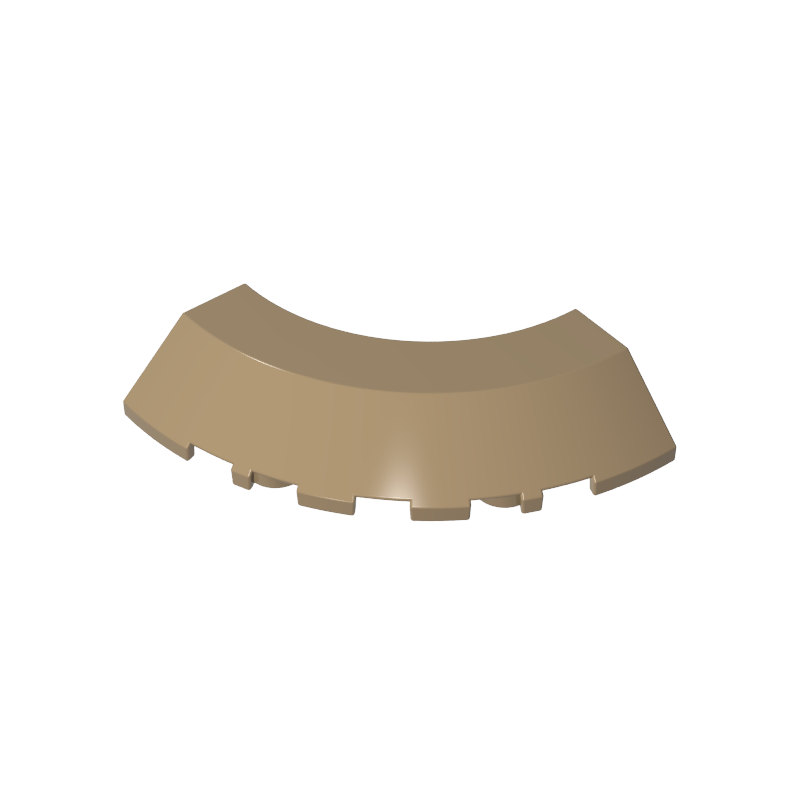 76795 | Brick, Round Corner 5 x 5 with Slope 45 Edge without Studs