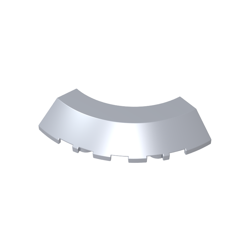 76795 | Brick, Round Corner 5 x 5 with Slope 45 Edge without Studs