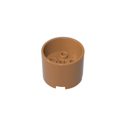73111 | Brick, Round 3 x 3 x 2 with Recessed Center and Axle Hole