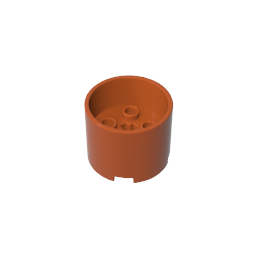 73111 | Brick, Round 3 x 3 x 2 with Recessed Center and Axle Hole