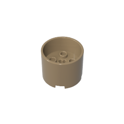 73111 | Brick, Round 3 x 3 x 2 with Recessed Center and Axle Hole