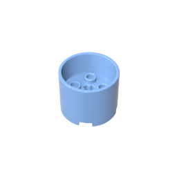 73111 | Brick, Round 3 x 3 x 2 with Recessed Center and Axle Hole