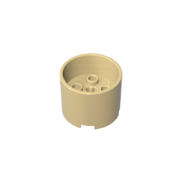 73111 | Brick, Round 3 x 3 x 2 with Recessed Center and Axle Hole