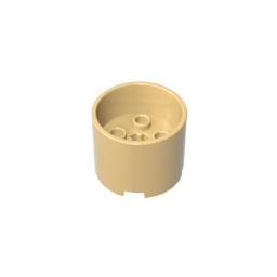 73111 | Brick, Round 3 x 3 x 2 with Recessed Center and Axle Hole