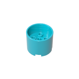 73111 | Brick, Round 3 x 3 x 2 with Recessed Center and Axle Hole