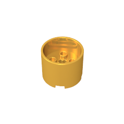 73111 | Brick, Round 3 x 3 x 2 with Recessed Center and Axle Hole