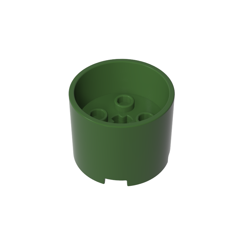 73111 | Brick, Round 3 x 3 x 2 with Recessed Center and Axle Hole