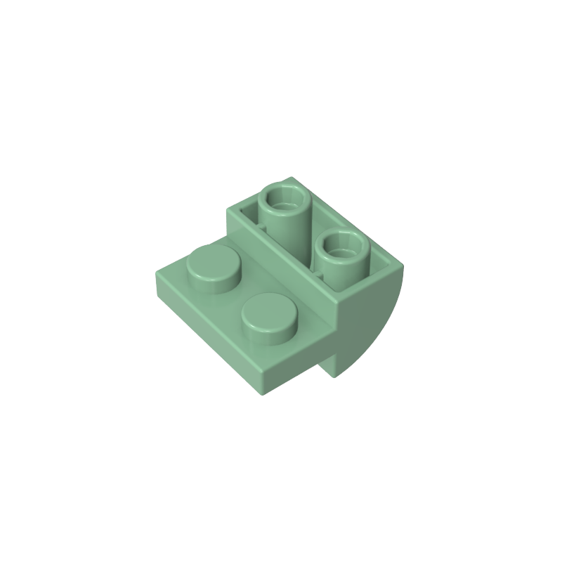 1750 | Slope, Curved 2 x 2 Inverted with 2 Recessed Studs
